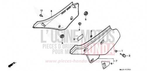 SIDE COVER XR600RN de 1992